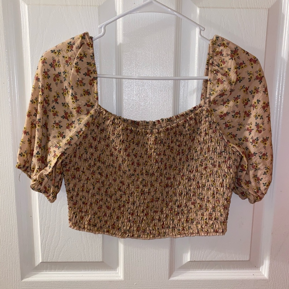 Floral crop top